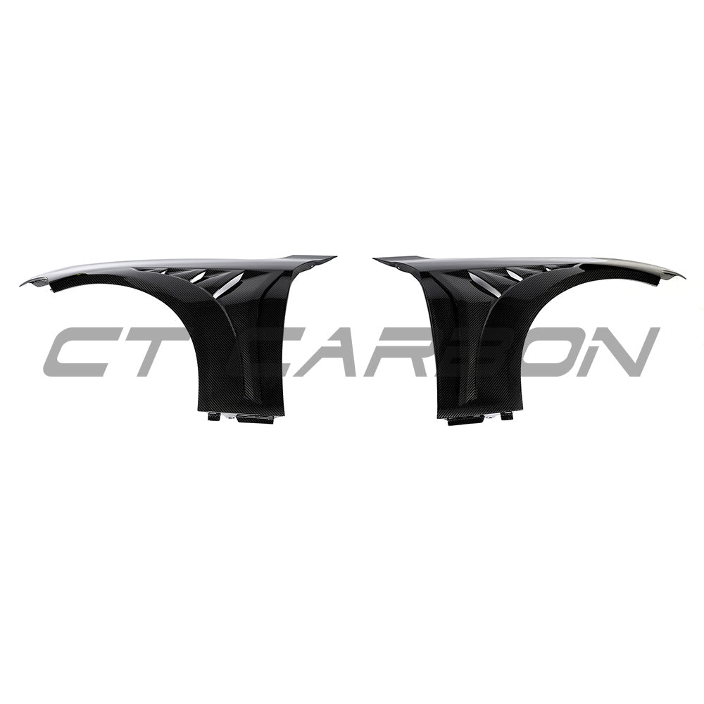 BMW F87 M2/M2C CARBON FIBRE FENDERS - CT DESIGN-Fenders-CT CARBON-CT Carbon - High-quality carbon fiber and gloss black aerodynamic parts for premium sports and luxury vehicles.