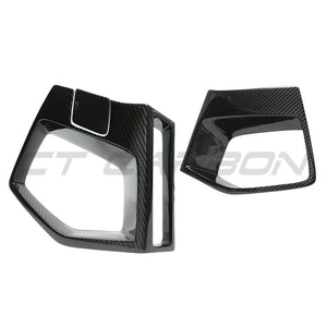 BMW X3M/X4M F97/F98 LCI 2022+ CARBON FIBRE FRONT BUMPER MIDDLE TRIM-Accessories-CT CARBON-CT Carbon - High-quality carbon fiber and gloss black aerodynamic parts for premium sports and luxury vehicles.