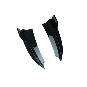 MERCEDES C43 & C CLASS COUPE/CONVERTIBLE W205 2014-2021 GLOSS BLACK REAR BUMPER CORNERS