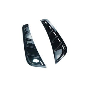 MERCEDES C43 & C CLASS W205 2019-2021 FACELIFT GLOSS BLACK FRONT BUMPER CORNERS