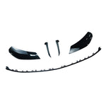 MERCEDES W206 2021+ C-CLASS GLOSS BLACK FRONT SPLITTER V2