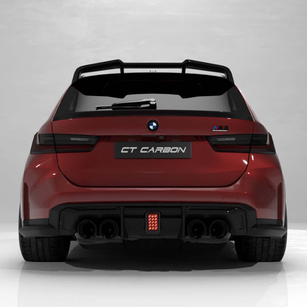 BMW G81 M3 & G21 3 SERIES TOURING 2018+ CARBON FIBRE ROOF SPOILER - V4 - CT DESIGN