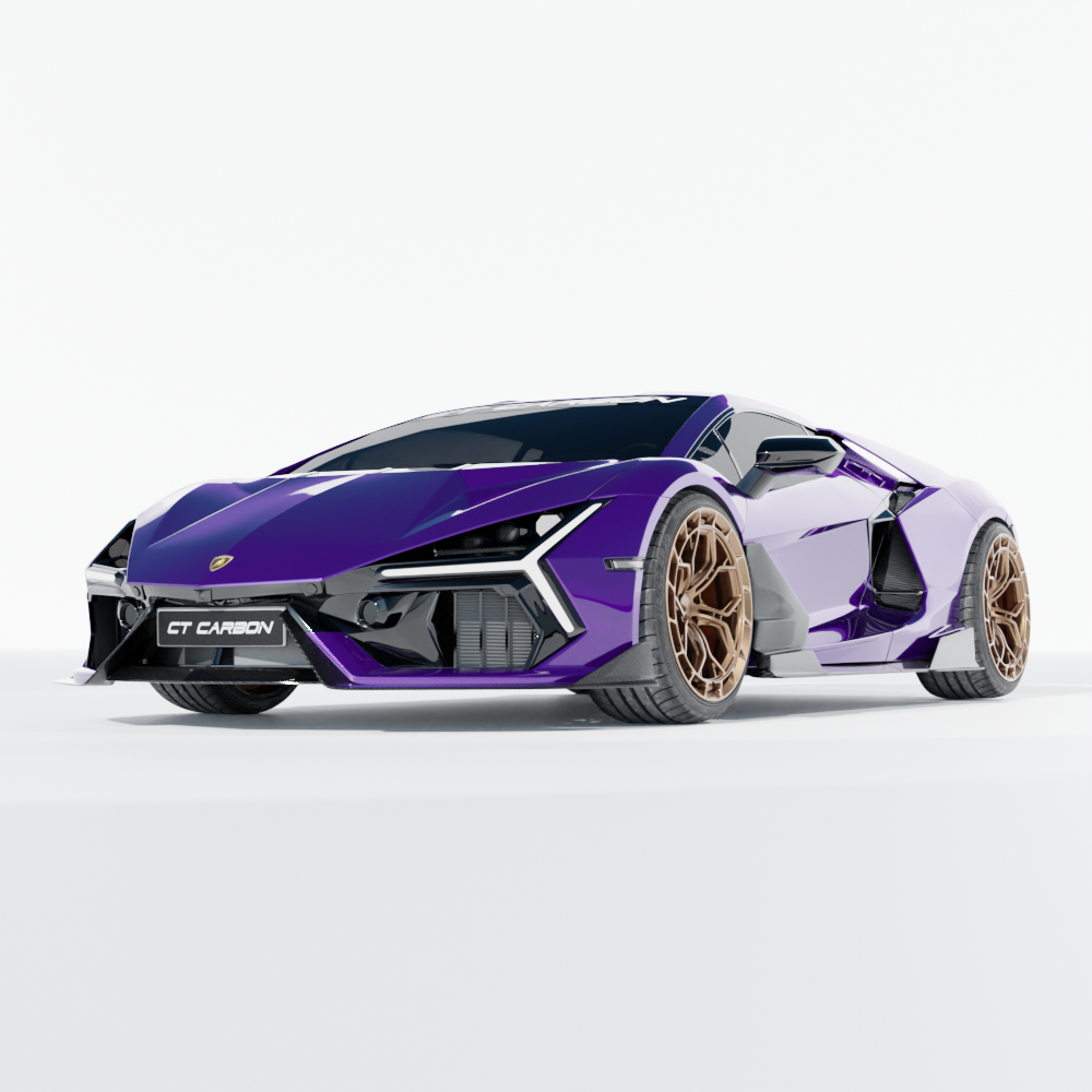 LAMBORGHINI REVUELTO CARBON FIBRE DOOR TRIM - CT DESIGN-Side Skirts-CT CARBON-CT Carbon - High-quality carbon fiber and gloss black aerodynamic parts for premium sports and luxury vehicles.