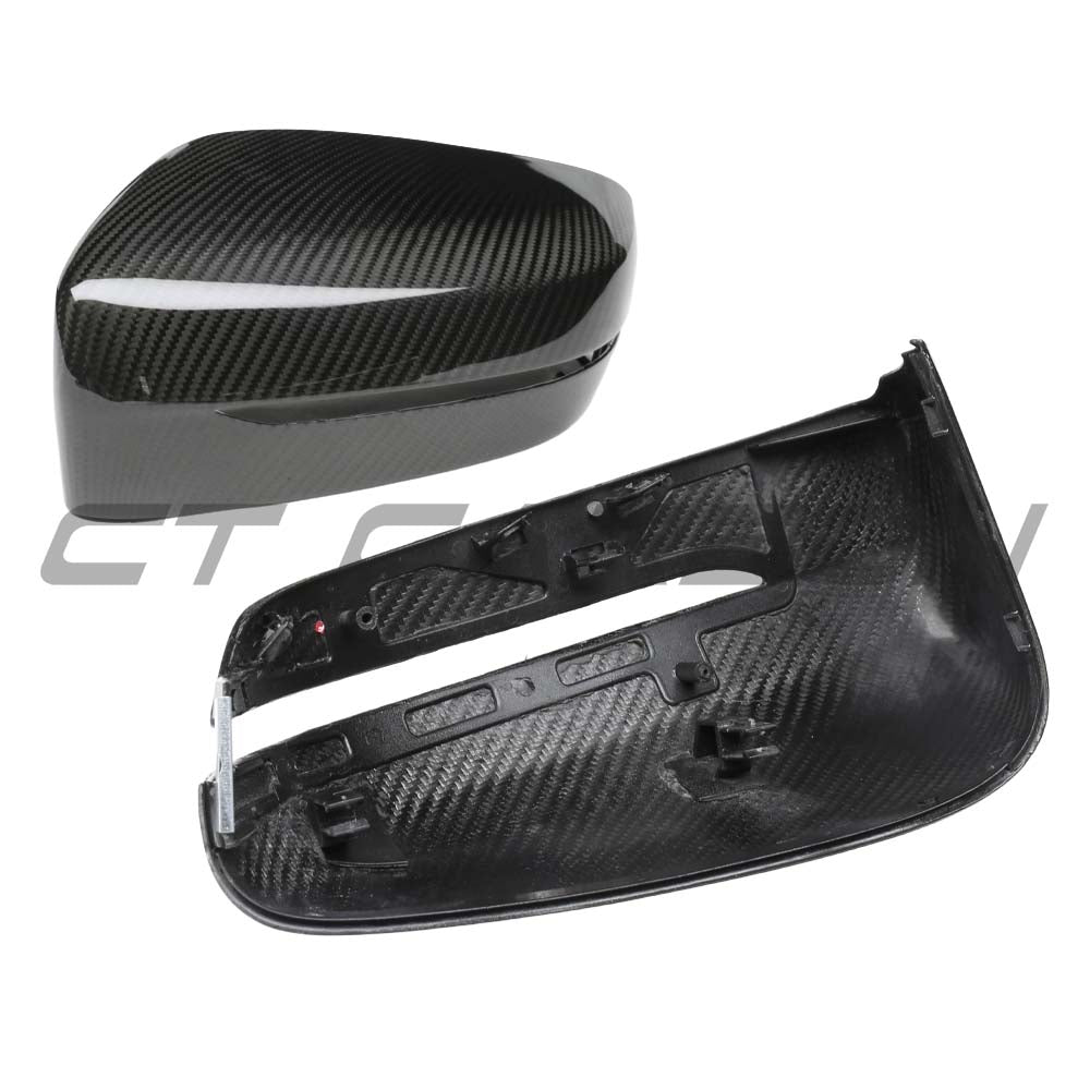BMW G42 2 SERIES 2022+ RHD DRY CARBON FIBRE MIRROR COVER REPLACEMENTS - V1