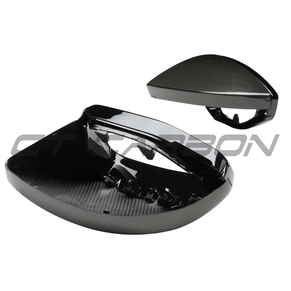 AUDI A6/S6/RS6 C8 2015-2025 CARBON FIBRE MIRRORS WITH LANE ASSIST - LHD