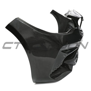 BMW F87 M2C CARBON PRE-PREG FIBRE FRONT BUMPER-Bumper-CT CARBON-CT Carbon - High-quality carbon fiber and gloss black aerodynamic parts for premium sports and luxury vehicles.