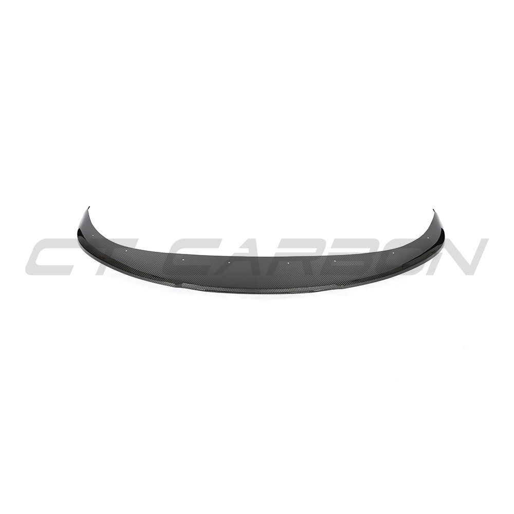 PORSCHE TAYCAN / TAYCAN 4 / TAYCAN 4S / TAYCAN GTS 2019+ CARBON FIBRE SPLITTER-Splitter-CT CARBON-CT Carbon - High-quality carbon fiber and gloss black aerodynamic parts for premium sports and luxury vehicles.