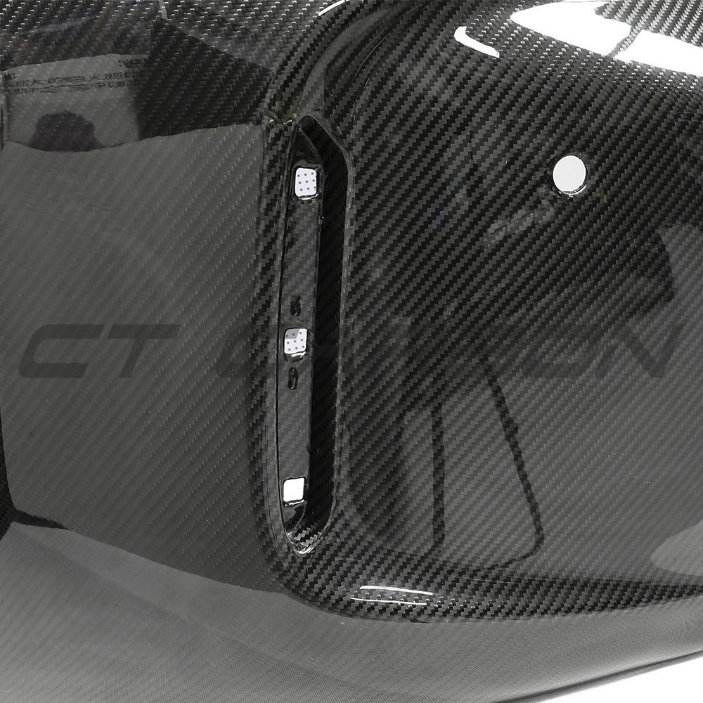 BMW F87 M2/M2C CARBON PRE-PREG FIBRE REAR BUMPER-Bumper-CT CARBON-CT Carbon - High-quality carbon fiber and gloss black aerodynamic parts for premium sports and luxury vehicles.