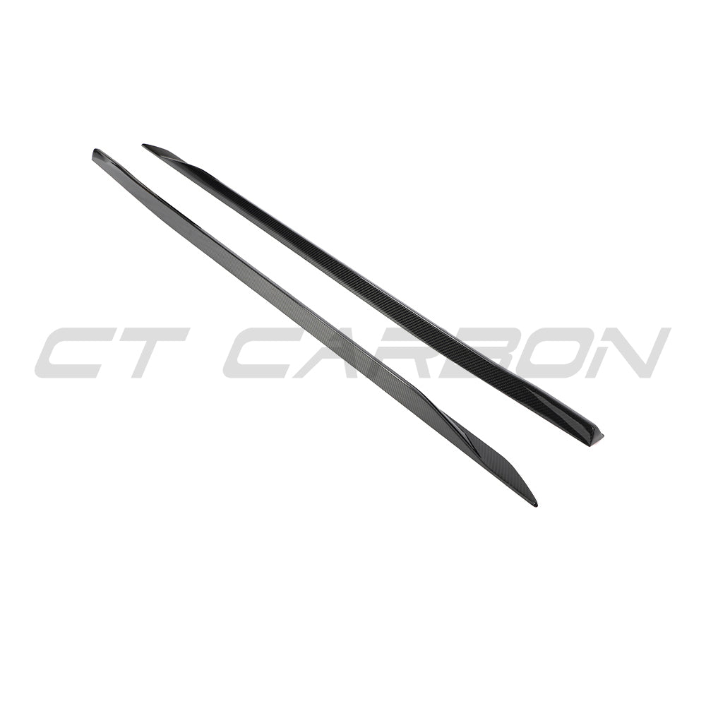 BMW 5 SERIES G60/G61 2024+ CARBON FIBRE SIDE SKIRTS-Side Skirts-CT CARBON-CT Carbon - High-quality carbon fiber and gloss black aerodynamic parts for premium sports and luxury vehicles.