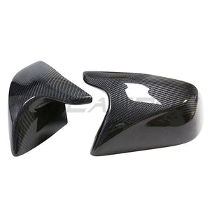 TESLA MODEL 3 2017-2023 CARBON FIBRE MIRRORS - V2-Accessories-CT CARBON-CT Carbon - High-quality carbon fiber and gloss black aerodynamic parts for premium sports and luxury vehicles.