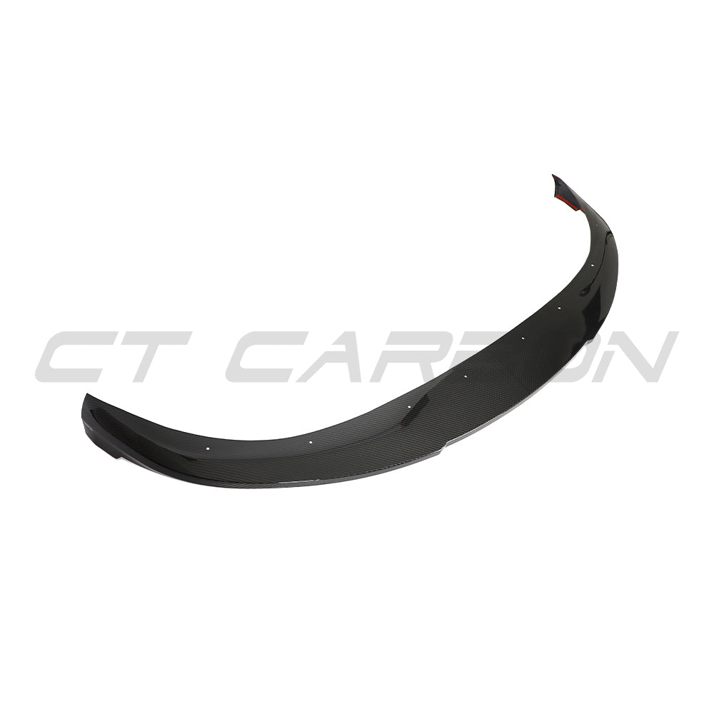 PORSCHE TAYCAN / TAYCAN 4 / TAYCAN 4S / TAYCAN GTS 2019+ CARBON FIBRE SPLITTER-Splitter-CT CARBON-CT Carbon - High-quality carbon fiber and gloss black aerodynamic parts for premium sports and luxury vehicles.