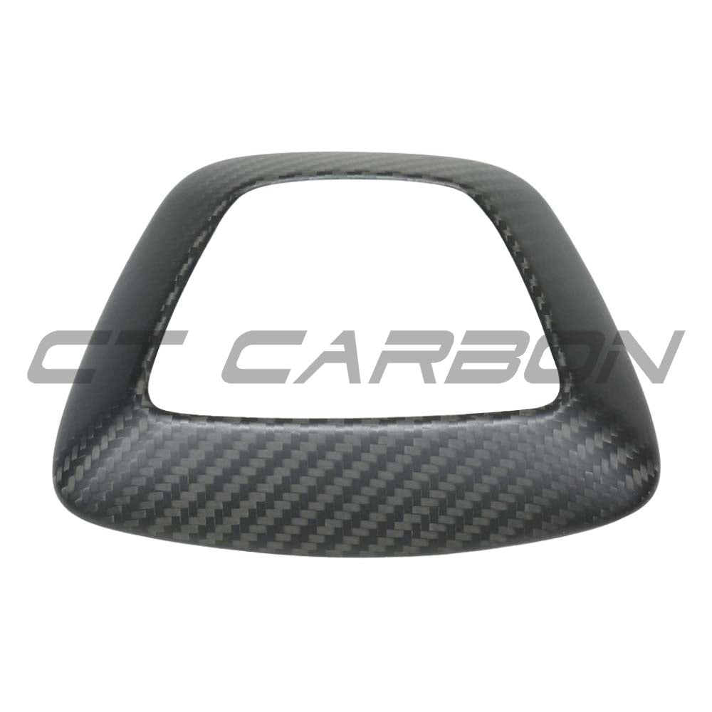 TESLA MODEL Y 2025+ FACELIFT MATTE DRY CARBON FIBRE STEERING WHEEL AIRBAG COVER - V1