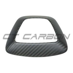 TESLA MODEL Y 2025+ FACELIFT MATTE DRY CARBON FIBRE STEERING WHEEL AIRBAG COVER - V1