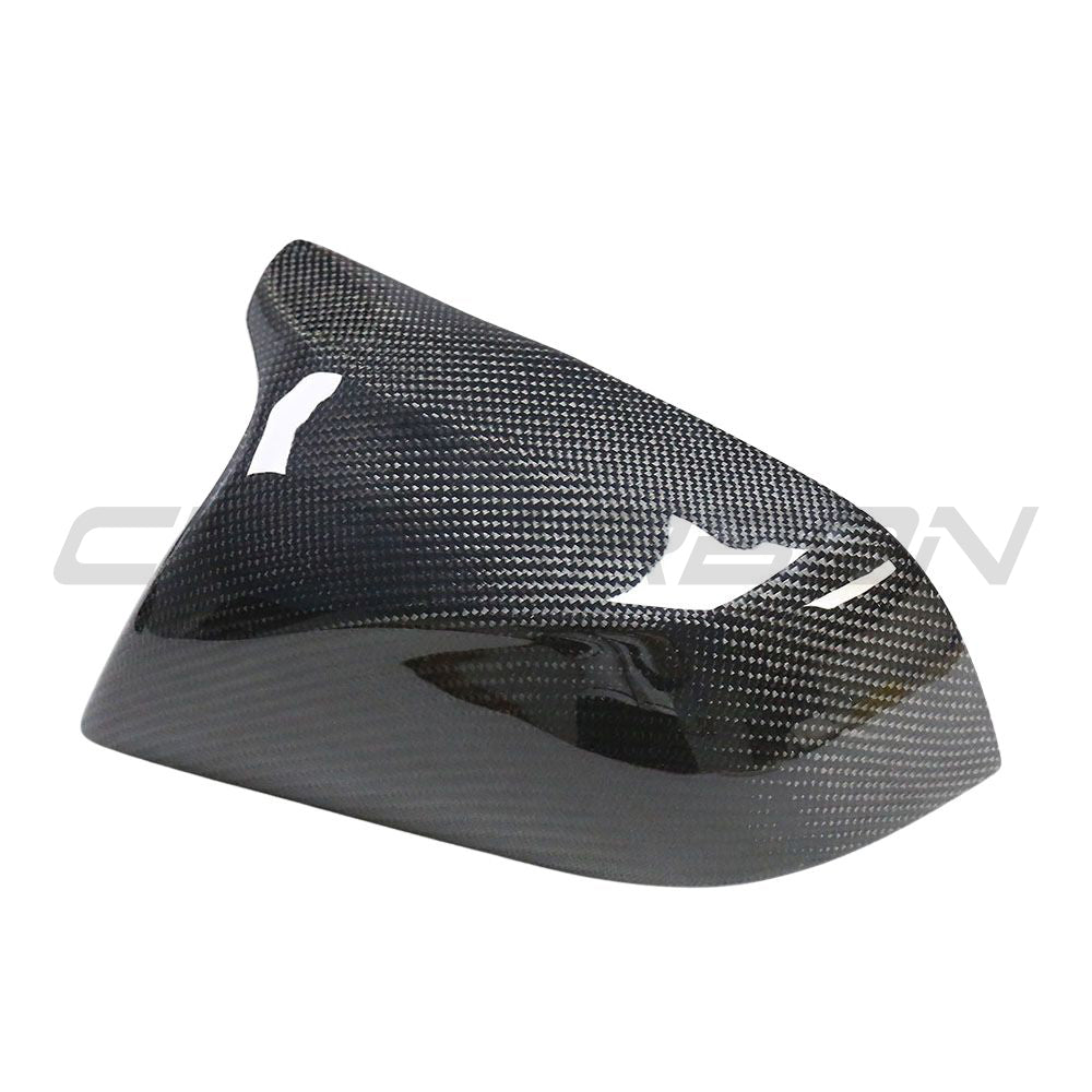 TESLA MODEL 3 2017-2023 CARBON FIBRE MIRRORS - V2-Accessories-CT CARBON-CT Carbon - High-quality carbon fiber and gloss black aerodynamic parts for premium sports and luxury vehicles.