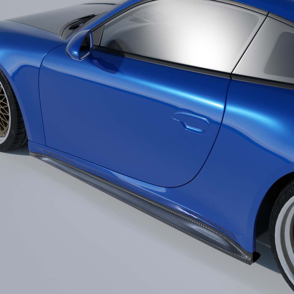 PORSCHE 911 (992.1 & 992.2) CARRERA 2019-2024 CARBON FIBRE SIDE SKIRTS