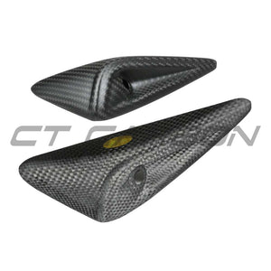 TESLA MODEL Y 2025+ FACELIFT DRY CARBON FIBRE MATTE SIDE CAMERA COVER - V1