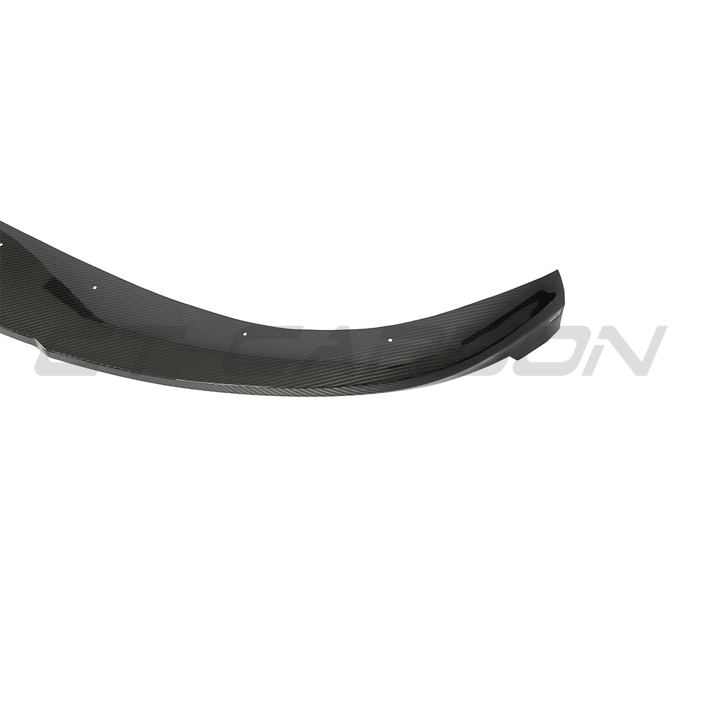 PORSCHE TAYCAN / TAYCAN 4 / TAYCAN 4S / TAYCAN GTS 2019+ CARBON FIBRE SPLITTER-Splitter-CT CARBON-CT Carbon - High-quality carbon fiber and gloss black aerodynamic parts for premium sports and luxury vehicles.