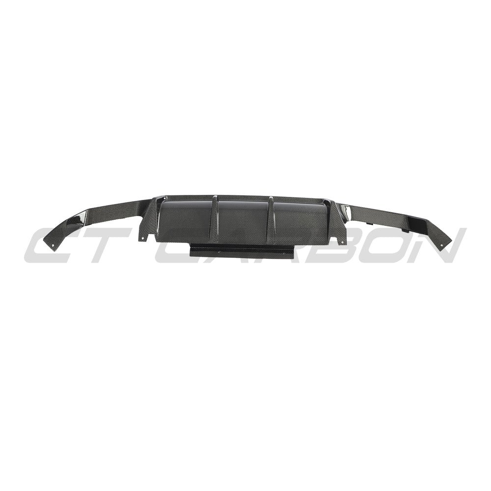 BMW G02 X4 & F98 X4M LCI 2022-2025 CARBON FIBRE DIFFUSER-Diffuser-CT CARBON-CT Carbon - High-quality carbon fiber and gloss black aerodynamic parts for premium sports and luxury vehicles.