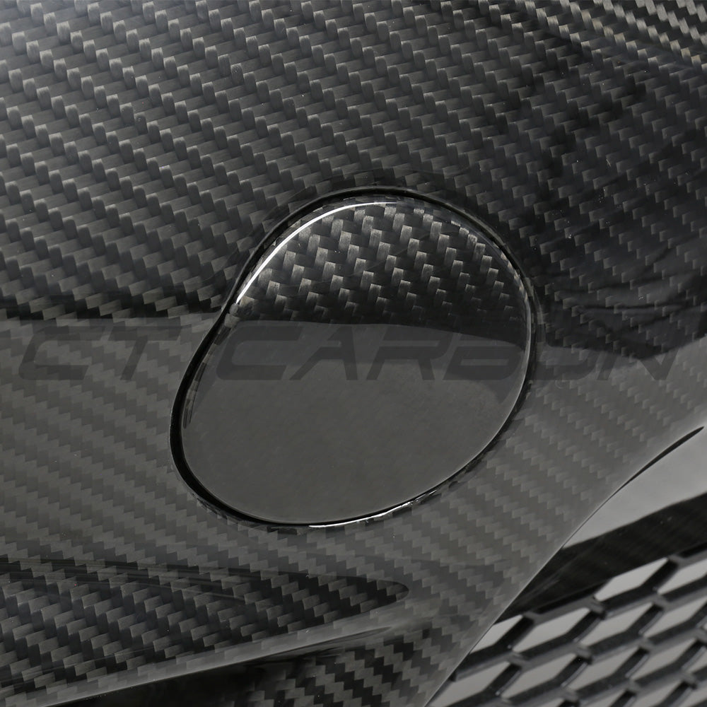 BMW F87 M2C CARBON PRE-PREG FIBRE FRONT BUMPER-Bumper-CT CARBON-CT Carbon - High-quality carbon fiber and gloss black aerodynamic parts for premium sports and luxury vehicles.