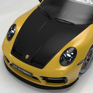 PORSCHE 911 992.1 GTS & CARRERA 2019-2024 CARBON FIBRE SPLITTER - CT DESIGN