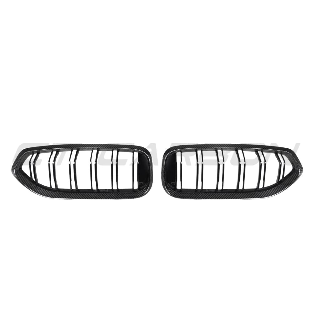 BMW Z4 G29 PRE-LCI DOUBLE SLAT CARBON FIBRE FRONT GRILLE-Grille-CT CARBON-CT Carbon - High-quality carbon fiber and gloss black aerodynamic parts for premium sports and luxury vehicles.
