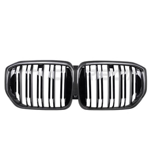 BMW X5 G05 LCI DOUBLE SLAT CARBON FIBRE FRONT GRILLE-Grille-CT CARBON-CT Carbon - High-quality carbon fiber and gloss black aerodynamic parts for premium sports and luxury vehicles.