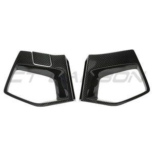 BMW X3M/X4M F97/F98 LCI 2022+ CARBON FIBRE FRONT BUMPER MIDDLE TRIM-Accessories-CT CARBON-CT Carbon - High-quality carbon fiber and gloss black aerodynamic parts for premium sports and luxury vehicles.