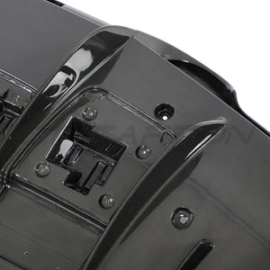 FERRARI F8 2019-2023 CARBON FIBRE DIFFUSER-Diffuser-CT CARBON-CT Carbon - High-quality carbon fiber and gloss black aerodynamic parts for premium sports and luxury vehicles.