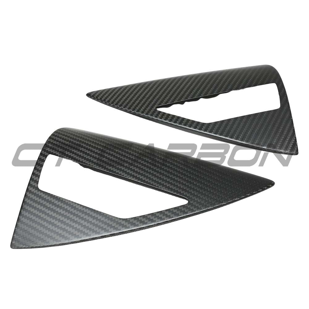 TESLA MODEL Y 2025+ FACELIFT MATTE DRY CARBON FIBRE CHARGING LAMP COVER - V1