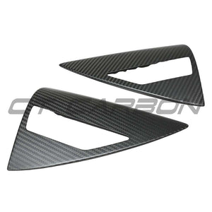TESLA MODEL Y 2025+ FACELIFT MATTE DRY CARBON FIBRE CHARGING LAMP COVER - V1