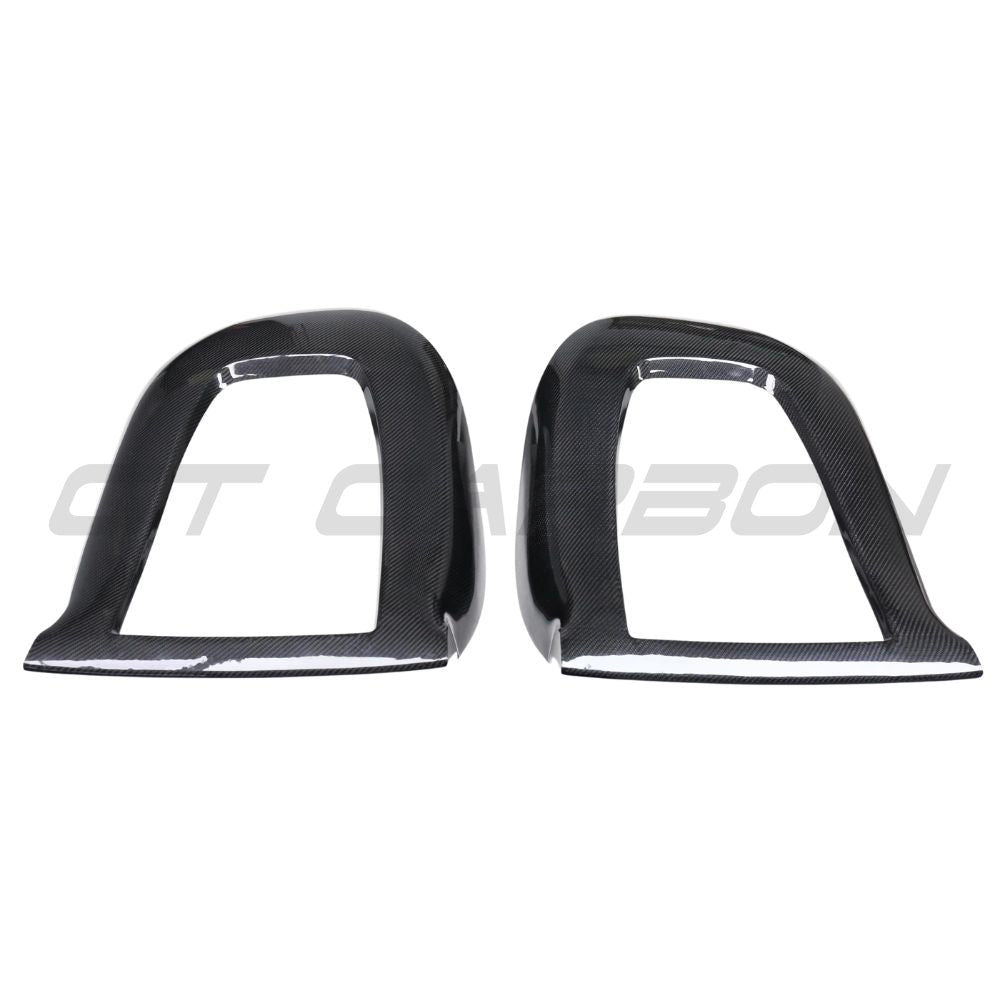 TESLA MODEL 3 2017-2023 CARBON FIBRE SEAT BACK COVERS-Accessories-CT CARBON-CT Carbon - High-quality carbon fiber and gloss black aerodynamic parts for premium sports and luxury vehicles.
