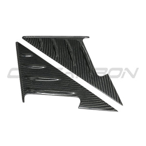 BMW G22/G23/G26 4 SERIES 2021+ DRY CARBON FIBRE MIRROR PILLAR TRIM