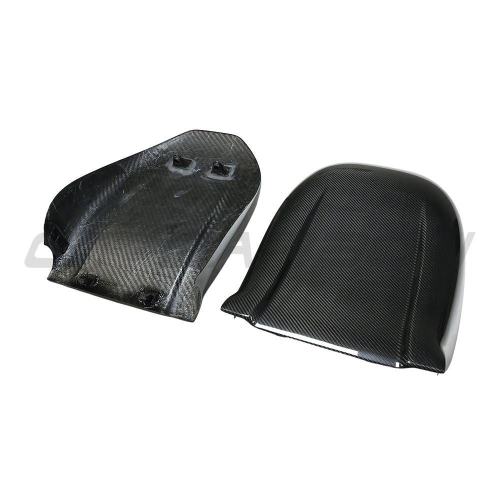 TESLA MODEL S 2021+ CARBON FIBRE REPLACEMENT SEAT BACKS-Accessories-CT CARBON-CT Carbon - High-quality carbon fiber and gloss black aerodynamic parts for premium sports and luxury vehicles.