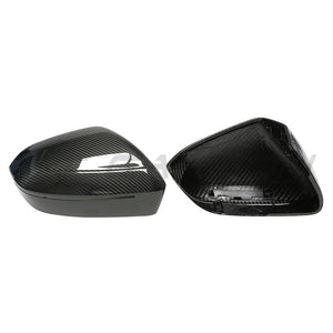 BMW M5 G90, 5 SERIES & i5 M60 G60 PRE-PREG CARBON FIBRE MIRRORS V2 - LHD-Accessories-CT CARBON-CT Carbon - High-quality carbon fiber and gloss black aerodynamic parts for premium sports and luxury vehicles.