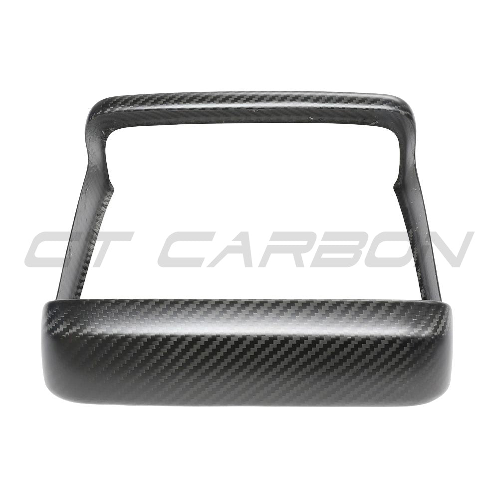 TESLA MODEL S 2021+ MATTE CARBON FIBRE REAR SCREEN ADD ON-Accessories-CT CARBON-CT Carbon - High-quality carbon fiber and gloss black aerodynamic parts for premium sports and luxury vehicles.