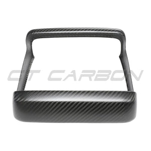 TESLA MODEL S 2021+ MATTE CARBON FIBRE REAR SCREEN ADD ON-Accessories-CT CARBON-CT Carbon - High-quality carbon fiber and gloss black aerodynamic parts for premium sports and luxury vehicles.