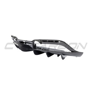 FERRARI F8 2019-2023 CARBON FIBRE DIFFUSER-Diffuser-CT CARBON-CT Carbon - High-quality carbon fiber and gloss black aerodynamic parts for premium sports and luxury vehicles.
