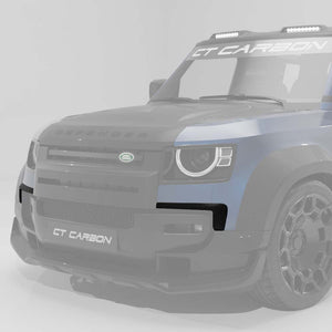 DEFENDER 90/110/130 2020+ CARBON FIBRE FRONT BUMPER TRIM - CT DESIGN