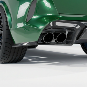 BMW F95 X5M 2019+ DRY CARBON FIBRE REAR BUMPER CORNERS - V1