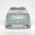 BMW F95 X5M 2019+ DRY CARBON FIBRE REAR BUMPER CORNERS - V1