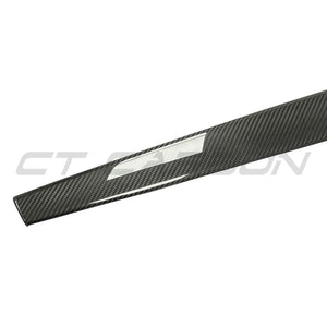 TESLA MODEL S 2021+ CARBON FIBRE DASHBOARD TRIM STICK ON-Accessories-CT CARBON-CT Carbon - High-quality carbon fiber and gloss black aerodynamic parts for premium sports and luxury vehicles.