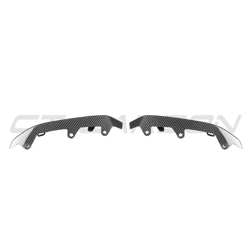 BMW M8 F91/F92/F93 2019+ CARBON FIBRE LOWER FRONT BUMPER TRIM-Accessories-CT CARBON-CT Carbon - High-quality carbon fiber and gloss black aerodynamic parts for premium sports and luxury vehicles.