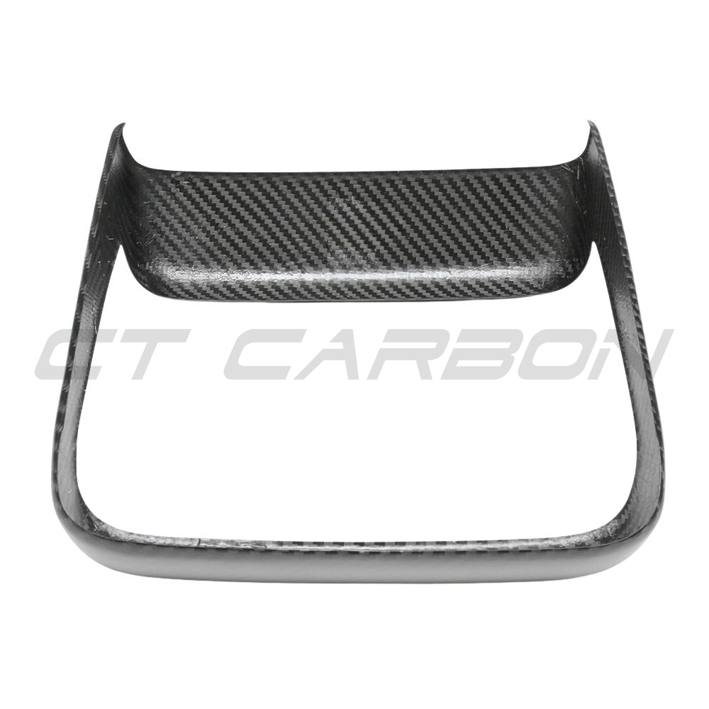 TESLA MODEL S 2021+ MATTE CARBON FIBRE REAR SCREEN ADD ON-Accessories-CT CARBON-CT Carbon - High-quality carbon fiber and gloss black aerodynamic parts for premium sports and luxury vehicles.