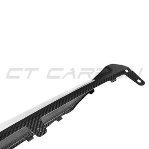 BMW 3 SERIES G20/G21 CARBON FIBRE DIFFUSER - ROUND TIPS - MP-Diffuser-CT CARBON-CT Carbon - High-quality carbon fiber and gloss black aerodynamic parts for premium sports and luxury vehicles.