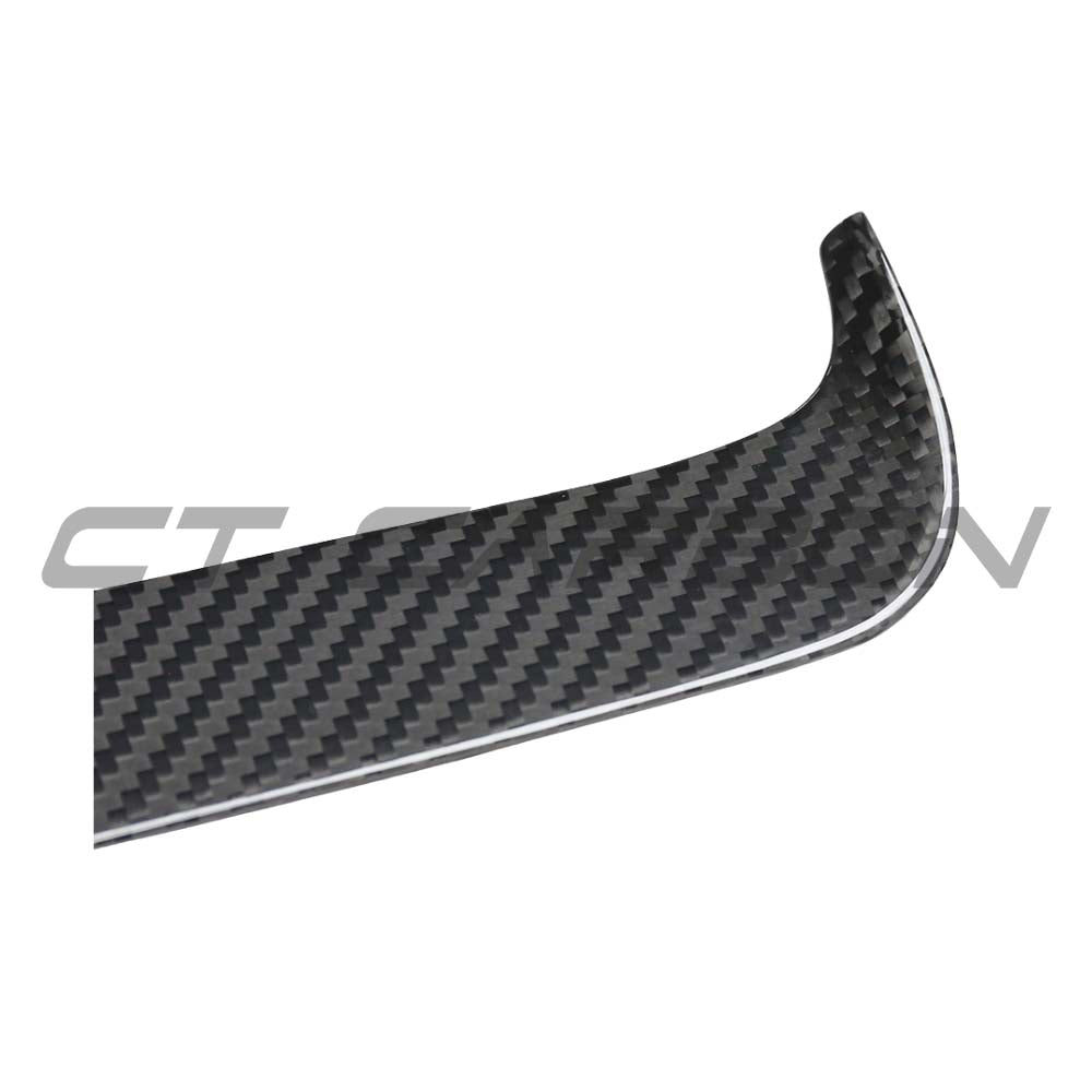 TESLA MODEL Y 2025+ FACELIFT DRY CARBON FIBRE LOWER DASHBOARD COVER