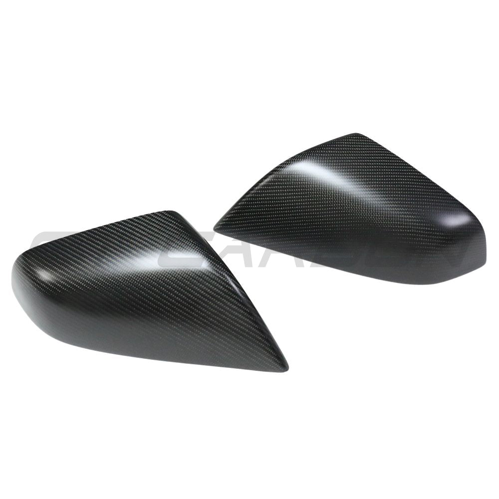TESLA MODEL S 2013-2020 MATTE CARBON FIBRE MIRRORS-Accessories-CT CARBON-CT Carbon - High-quality carbon fiber and gloss black aerodynamic parts for premium sports and luxury vehicles.