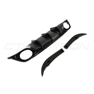 AUDI RS3 8Y 2022-2024 SALOON CARBON FIBRE DIFFUSER V1 - CT DESIGN