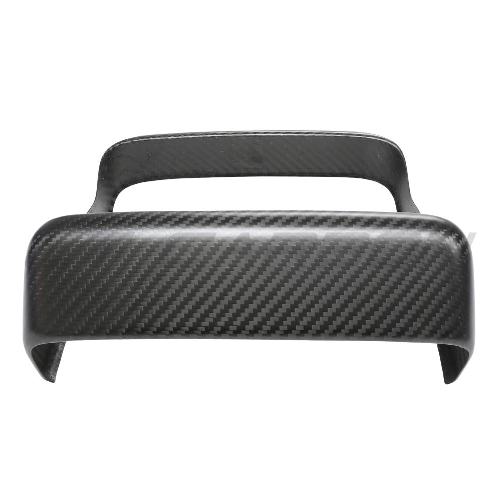 TESLA MODEL S 2021+ MATTE CARBON FIBRE REAR SCREEN ADD ON-Accessories-CT CARBON-CT Carbon - High-quality carbon fiber and gloss black aerodynamic parts for premium sports and luxury vehicles.