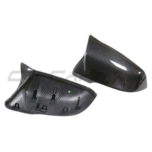 TOYOTA SUPRA A90 CARBON FIBRE MIRRORS - M-STYLE-Accessories-CT CARBON-CT Carbon - High-quality carbon fiber and gloss black aerodynamic parts for premium sports and luxury vehicles.