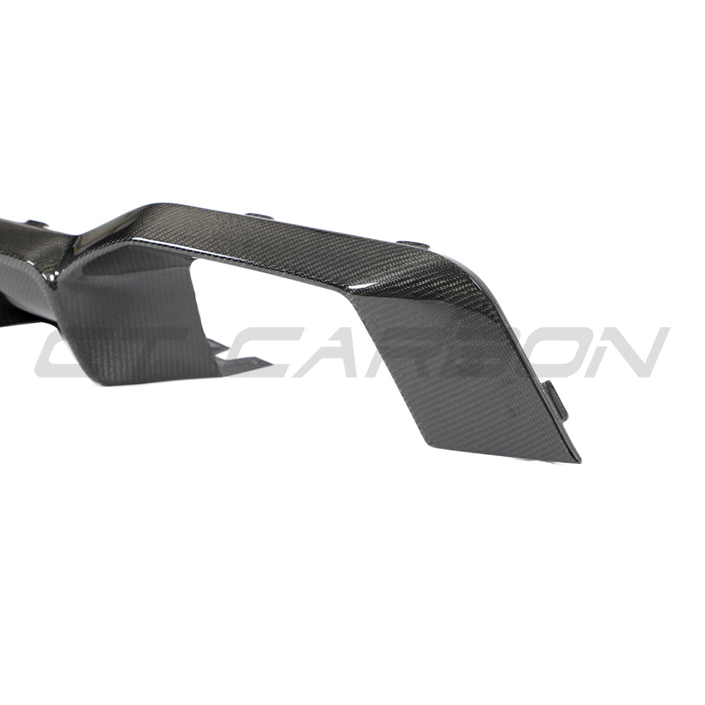 BMW G02 X4 & F98 X4M LCI 2022-2025 CARBON FIBRE DIFFUSER-Diffuser-CT CARBON-CT Carbon - High-quality carbon fiber and gloss black aerodynamic parts for premium sports and luxury vehicles.